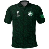 Saudi Arabia Polo Shirt Football 2022 LT2 - Wonder Print Shop