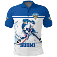 Custom Finland Hockey Pride Polo Shirt LT12 - Wonder Print Shop