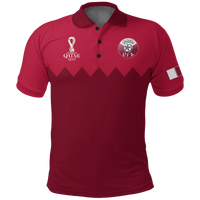 Custom Qatar Polo Shirt Football 2022 LT2 - Wonder Print Shop