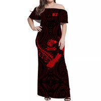 new-zealand-maori-off-shoulder-long-dress-heart-of-silver-fern-map-and-kiwi-red
