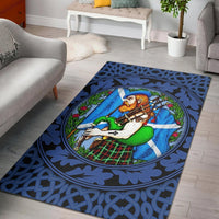 Scotland Highlander Men with Traditional Bagpipes Area Rug - Wonder Print Shop