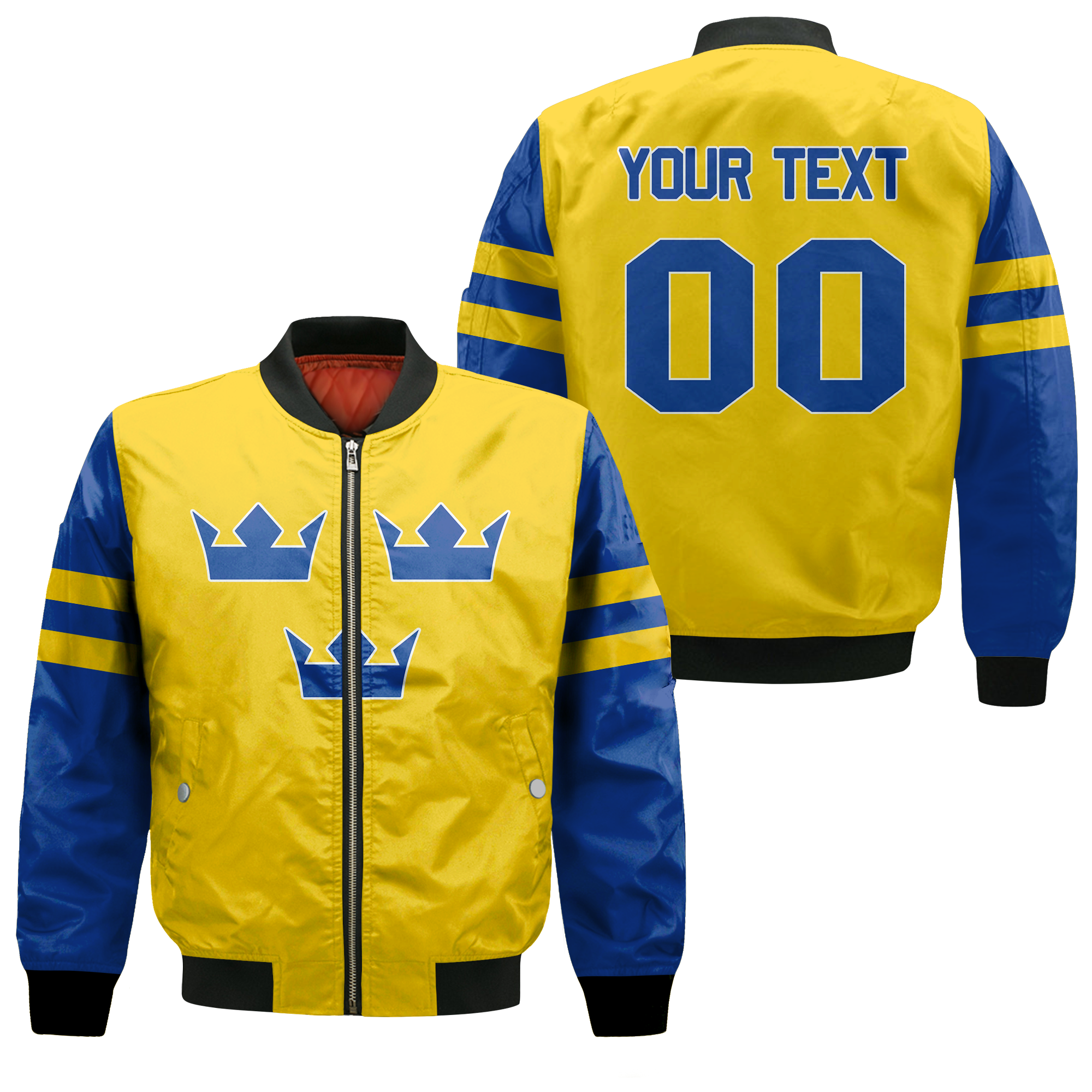 custom-personalised-sweden-hockey-pride-bomber-jacket