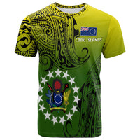 Cook Islands Patterns With Coat Of Arms T Shirt LT20 - Wonder Print Shop