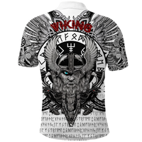 Viking Vegvisir Odin With Huginn And Muninn Polo Shirt LT2 - Wonder Print Shop