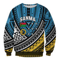 Custom Personalised Vanuatu Sanma Province Tribal Pattern Sweatshirt LT12 - Wonder Print Shop