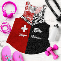 Tonga Combine New Zealand Maori Aotearoa Heritage Women Tank Top LT12 - Wonder Print Shop