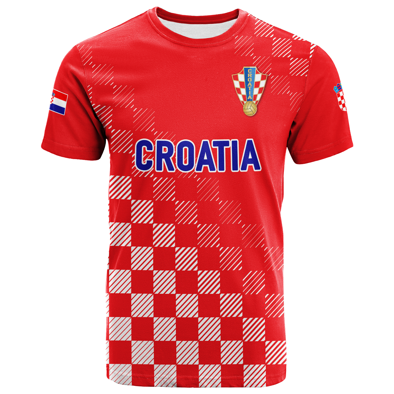 (Custom Personalised) Croatia Football World Cup 2022 Champions Pride T-Shirt Red 