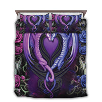 Dragon Couple Lover Together Bedding Set - Wonder Print Shop