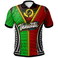 Vanuatu Polo Shirt Custom Vanuatu Independence Anniversary With Polynesian Patterns Polo Shirt LT10 - Wonder Print Shop