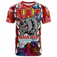 Custom Hawaii T Shirt Waialua High and intermediate School SuPer Bulldogs With Sea Turtle Tribal Patterns LT10 - Wonder Print Shop