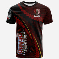 Hawaii Baldwin High School Custom Polynesian T Shirt Baldwin Super Bears Polynesian Tribal Pattern Scratch Style LT10 - Wonder Print Shop