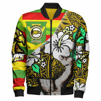 Hawaii Nanakuli High & intermediate School Polynesian Patronage Bomber Jacket - The Golden Hawk Bloods in My Veins LT10 - Wonder Print Shop