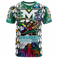 Custom Hawaii T Shirt Molokai High School SuPER Farmer With Polynesian Sea Turtle and Hibiscus Tribal Patterns LT10 - Wonder Print Shop