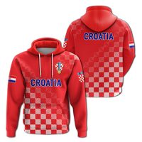 Croatia Hoodie Football 2022 Champions Pride Red LT12 - Wonder Print Shop