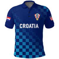 Custom Croatia Polo Shirt Football 2022 Champions Pride Blue LT12 - Wonder Print Shop