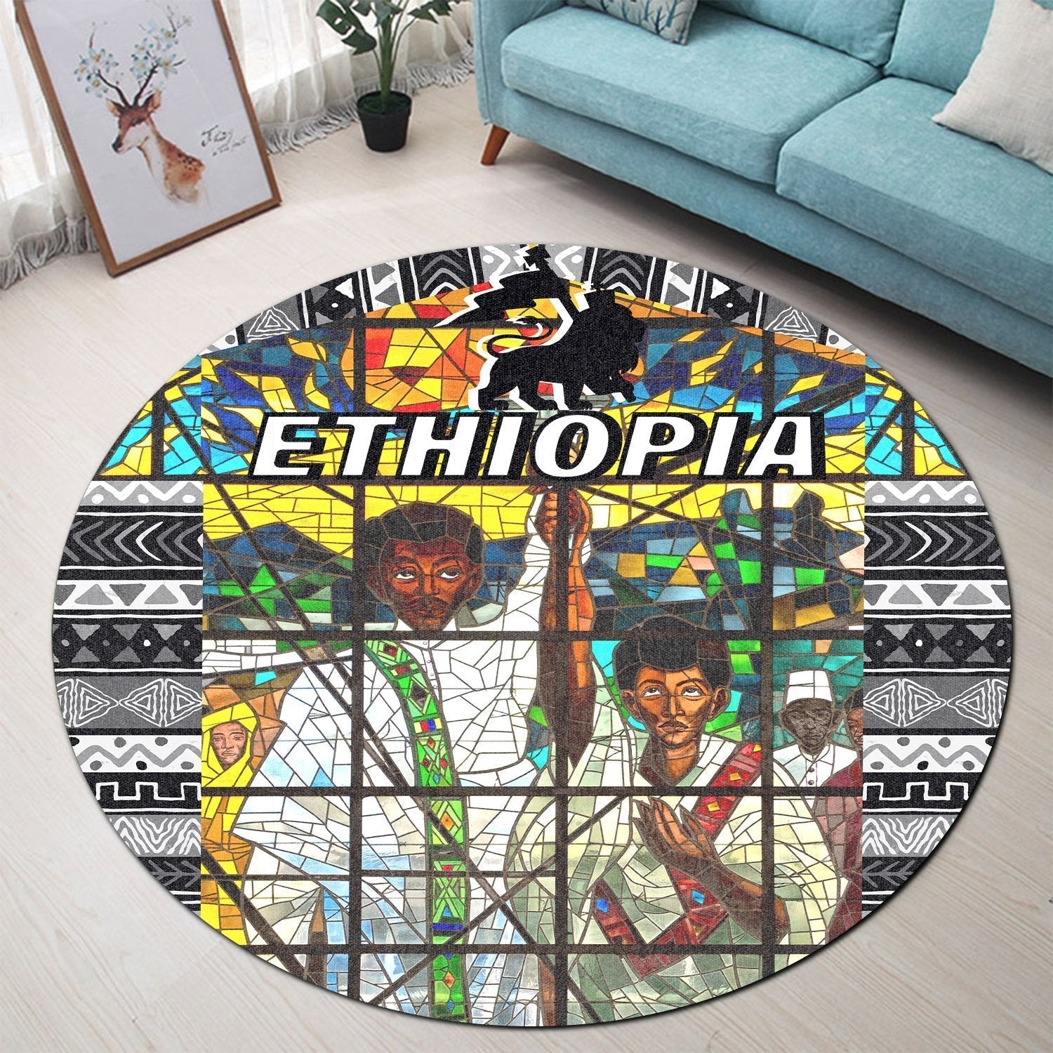 african-ethiopia-orthodox-round-carpet-the-total-liberation-of-africa