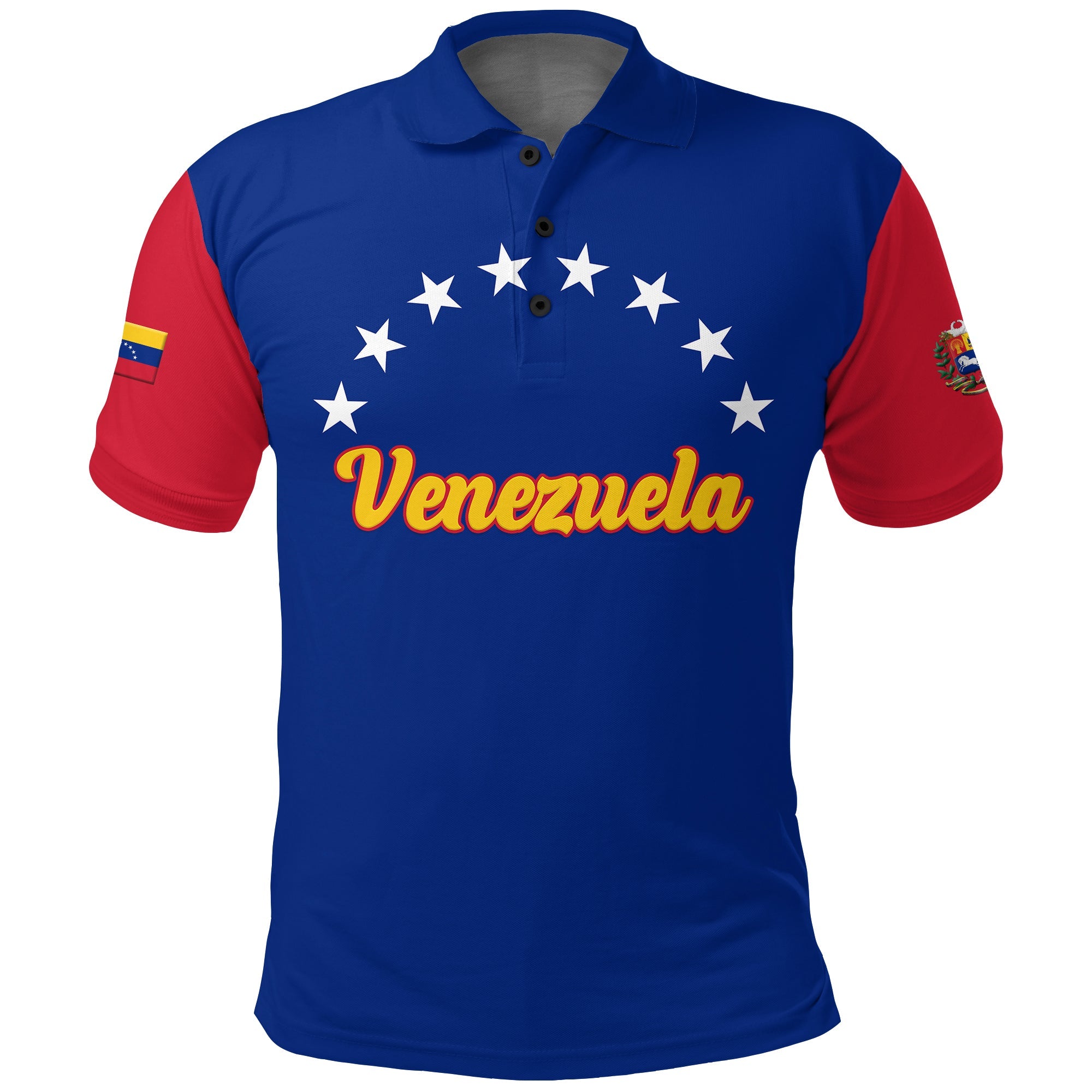 custom-personalised-venezuela-baseball-pride-polo-shirt
