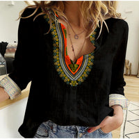 Gambia Happy Independence Day Dashiki Women Casual Shirt - LT2 - Wonder Print Shop