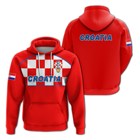Croatia Hoodie Football 2022 Checkerboard LT12 - Wonder Print Shop
