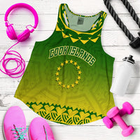 Cook Islands Turtle With Tribal Women Tank Top LT12 - Wonder Print Shop