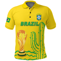 Custom Brazil Champion Polo Shirt Football 2022 LT12 - Wonder Print Shop