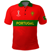 Custom Portugal Polo Shirt Football 2022 LT2 - Wonder Print Shop