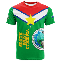 South West Ethiopia Pride T Shirt LT12 - Wonder Print Shop