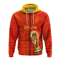 Custom Spain Football 2022 Hoodie LT2 - Wonder Print Shop