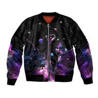 Autism Awareness Month Neurodiversity Galaxy Style Sleeve Zip Bomber Jacket TS07 - Wonder Print Shop
