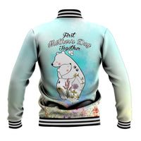 Mother's Day Mama Bear Mix Wild Flowers Baseball Jacket TS07 - Wonder Print Shop