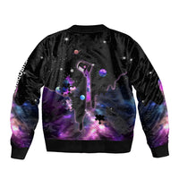 Autism Awareness Month Neurodiversity Galaxy Style Sleeve Zip Bomber Jacket TS07 - Wonder Print Shop