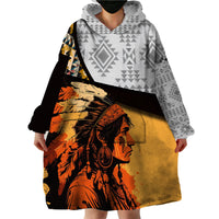 Native American Warrior Arrow Dreamcatcher African Pattern Wearable Blanket Hoodie - Wonder Print Shop