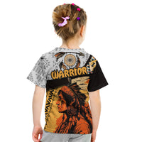 Native American Warrior Arrow Dreamcatcher African Pattern Kid T Shirt - Wonder Print Shop