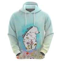 Mothers Day Mama Bear Mix Wild Flowers Hoodie TS07 - Wonder Print Shop