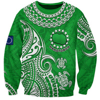 (Custom Personalised) Rarotonga Cook Islands Polynesian Turtle Art Sweatshirt - Wonder Print Shop