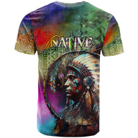 Native American Indian Chief Man Headdress T Shirt - Wonder Print Shop