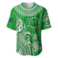 (Custom Personalised) Rarotonga Cook Islands Polynesian Turtle Art Baseball Jersey - Wonder Print Shop