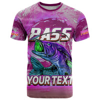 Custom Bass Fishing is Life Hook Sport Largemouth Pink T Shirt - Wonder Print Shop