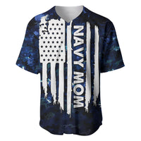 Mother's Day - Navy Mom Camo Style Mom's Love Is Stronger Than Waves Baseball Jersey TS07 - Wonder Print Shop