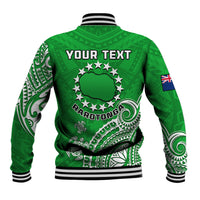(Custom Personalised) Rarotonga Cook Islands Polynesian Turtle Art Baseball Jacket - Wonder Print Shop