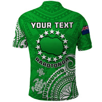Custom Rarotonga Cook Islands Polynesian Turtle Art Polo Shirt - Wonder Print Shop