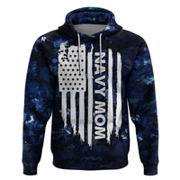 Mothers Day Navy Mom Camo Style Moms Love Is Stronger Than Waves Hoodie TS07 - Wonder Print Shop