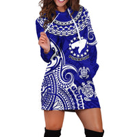 (Custom Personalised) Pukapuka Cook Islands Polynesian Turtle Art Hoodie Dress - Wonder Print Shop