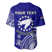 (Custom Personalised) Pukapuka Cook Islands Polynesian Turtle Art Baseball Jersey - Wonder Print Shop