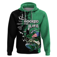 Bass Fishing Tournament Hooked For Life Hoodie TS07 - Wonder Print Shop