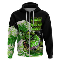 Custom Bass Fishing Hoodie Green - Wonder Print Shop