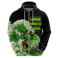 Custom Bass Fishing Hoodie Green - Wonder Print Shop
