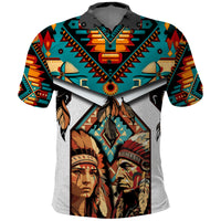 Native American Indian Indigenous Mix African Art Polo Shirt - Wonder Print Shop