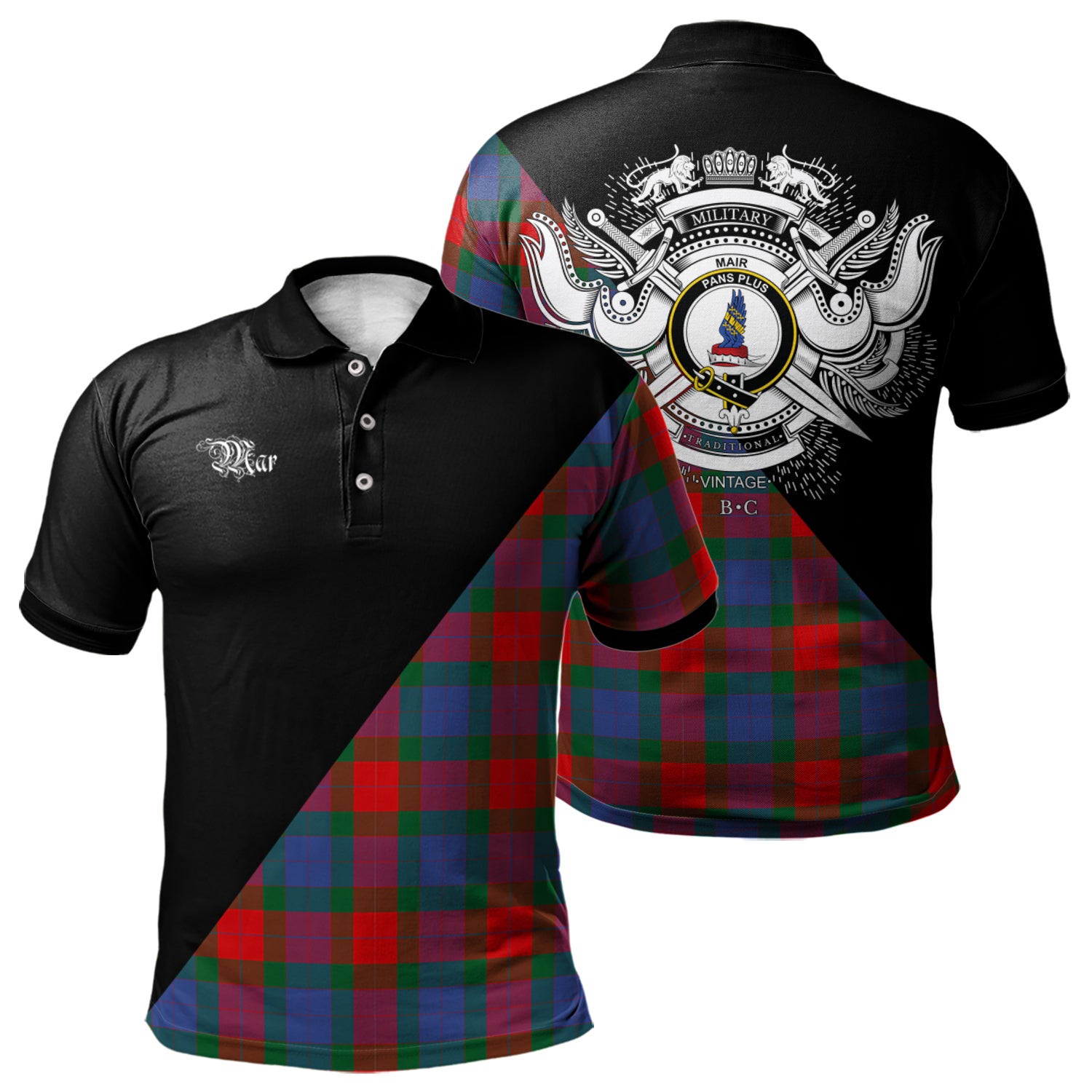 scottish-mar-clan-crest-military-logo-tartan-polo-shirt