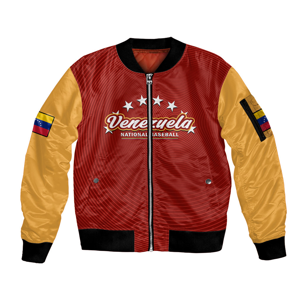custom-text-and-number-venezuela-2023-baseball-classic-mix-coat-of-arms-sleeve-zip-bomber-jacket